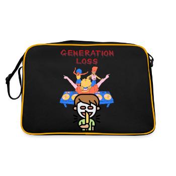 Generation loss - Retro Bag - black/gold - Back