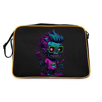 Zombie cool coloré - Sac Retro - noir/or - Dos