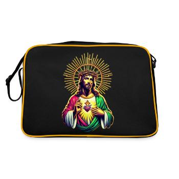 Sacré-Cœur de Jésus-Christ | Couronne d’épines - Sac Retro - noir/or - Dos