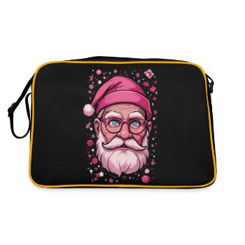 Joyeux Pinkmas rose Noël Noël joyeux Noël - Sac Retro - noir/or - Dos