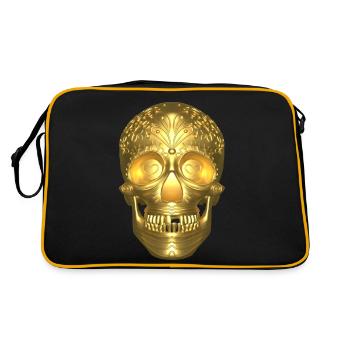 Calavera Or - Sac Retro - noir/or - Dos