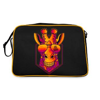 Keep moving forward - Retro Bag - black/gold - Back