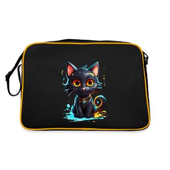 Black Kitty - Retro Bag - black/gold - Back