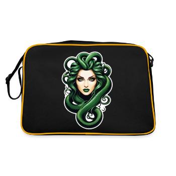 medusa mythologie grecque monstre - Sac Retro - noir/or - Dos