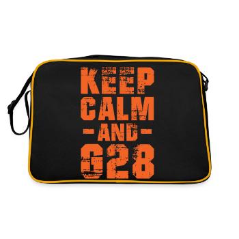 Keep Calm And CNC Machinist Engineer - Retro Bag - black/gold - Back