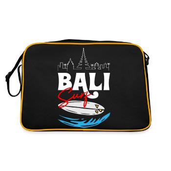 Bali Surfing - Retro Bag - black/gold - Back
