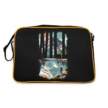 WILD EXPLORE - Retro Bag - black/gold - Back