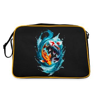 Poissons - Sac Retro - noir/or - Dos