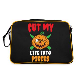 Cut My Life Into Pieces Halloween - Retro Bag - black/gold - Back