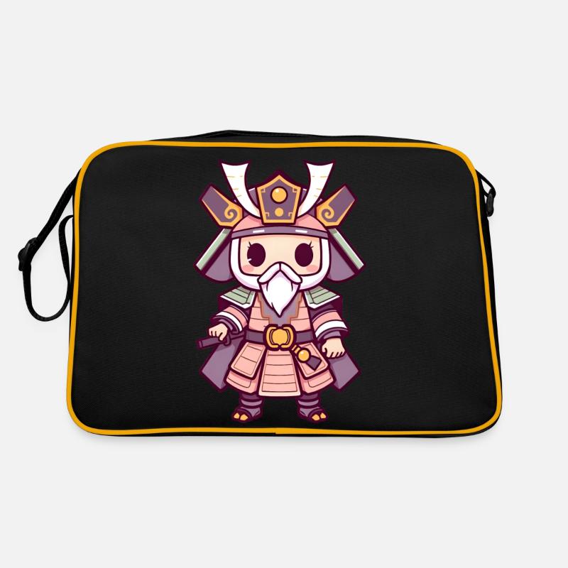 Wise Samurai in Regal Pink Armor Retro Bag
