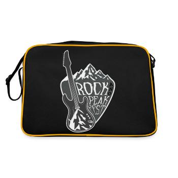 Rock & Peak Festival – Design Musical - Sac Retro - noir/or - Dos