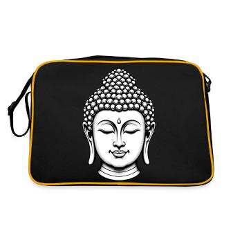 Tête de Bouddha - Sac Retro - noir/or - Dos