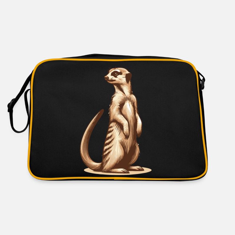 Erdmännchen Retro Tasche