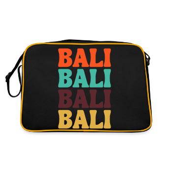 stunning Bali Indonesia - Retro Bag - black/gold - Back