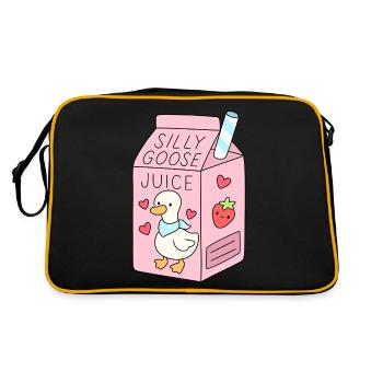 Jus d’oies idiotes boisson d’oie mignonne - Sac Retro - noir/or - Dos