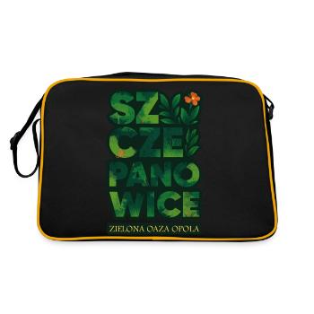 Szczepanowice – Grüne Oase von Oppeln - Retro Tasche - Schwarz/Gold - Hinten