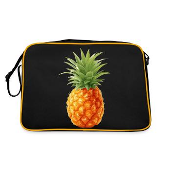 Pineapple - Retro Bag - black/gold - Back