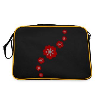 Japanese Cherry Blossom - Sakura ligne 2 - Sac Retro - noir/or - Dos