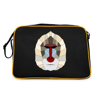 Mandrill geometric - Retro Bag - black/gold - Back