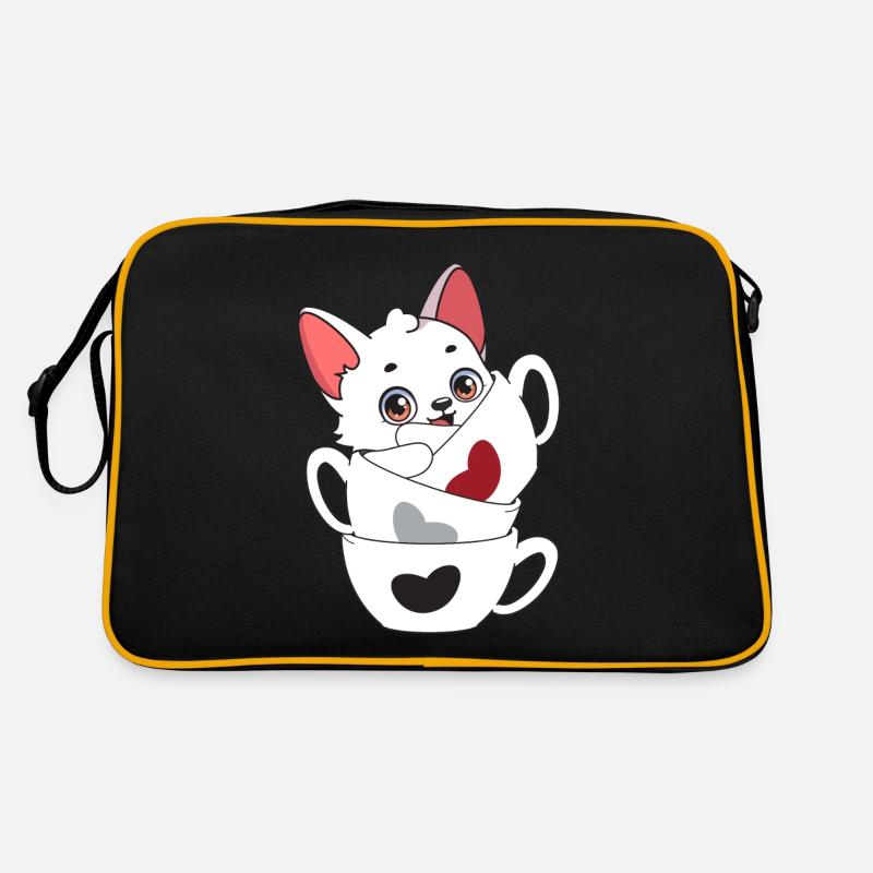 Niedlicher Polarfuchs Retro Tasche