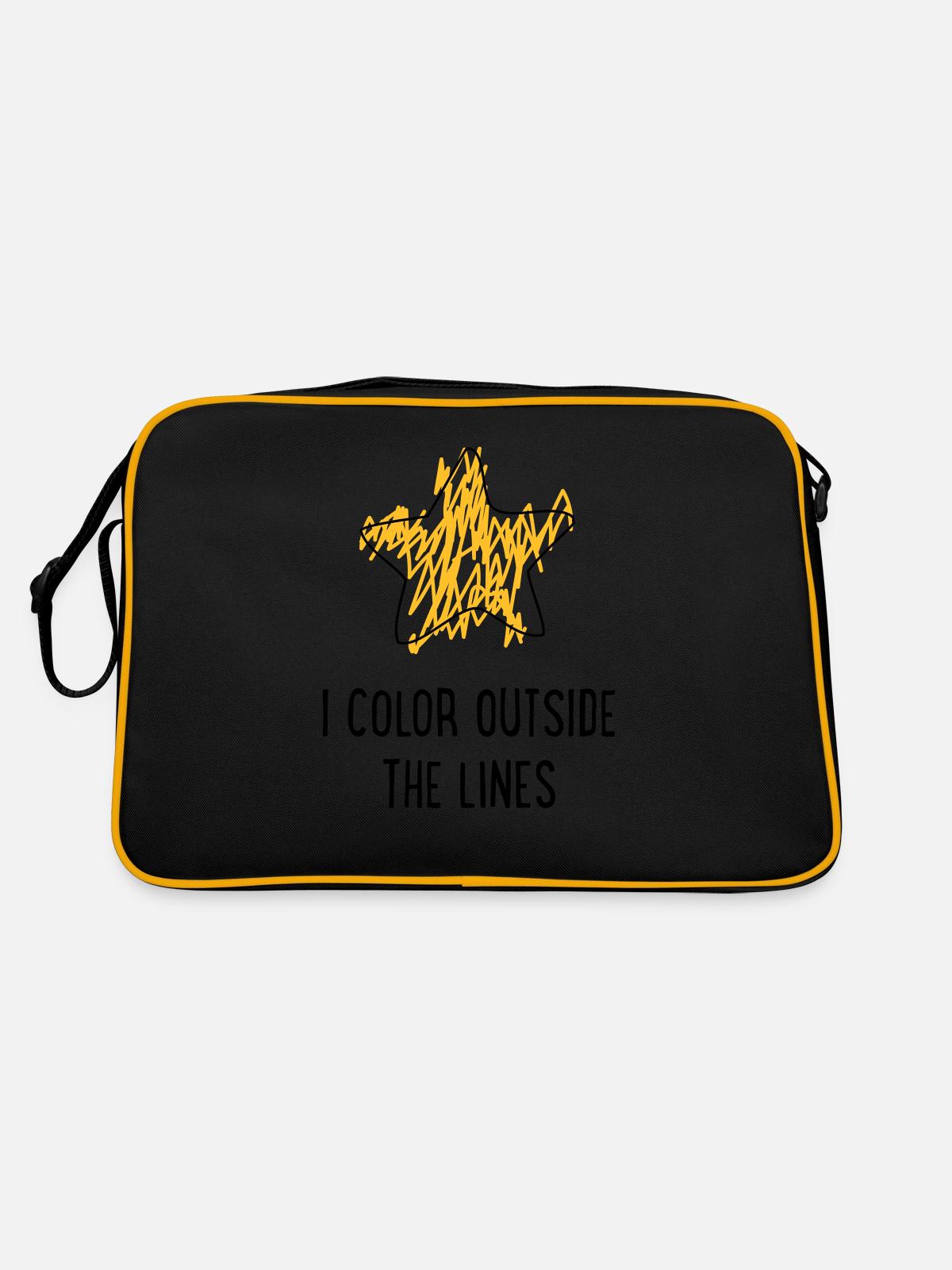 maladjusted - Retro Bag - black/gold - Back