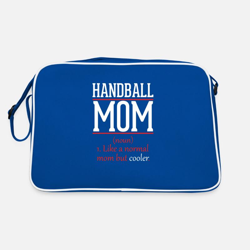 Handball Mama wie eine normale Mutter nur cooler Retro Tasche