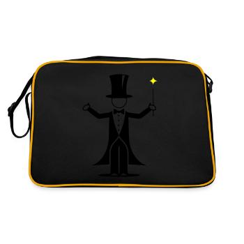 Wizard Design - Retro Bag - black/gold - Back