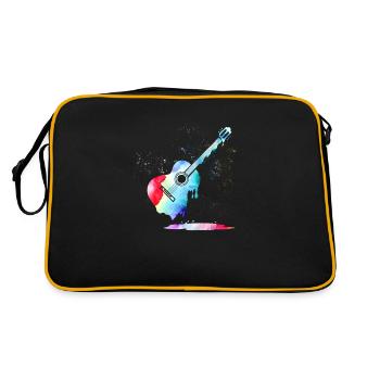 Gitarre - Retro Tasche - Schwarz/Gold - Hinten