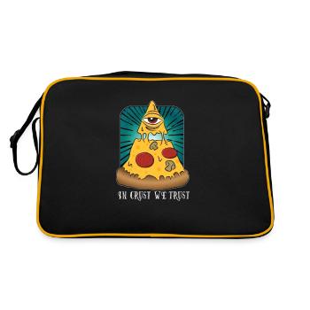 Dans Crust We Trust - Sac Retro - noir/or - Dos