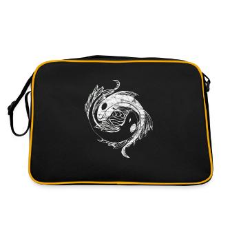Koi Ying Yang Vintage - Retro Bag - black/gold - Back