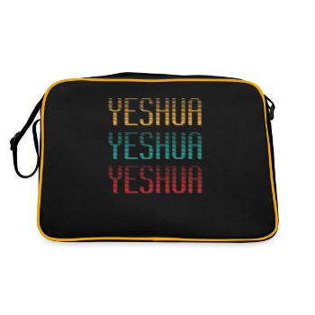 Jésus - Yeshoua - Sac Retro - noir/or - Dos