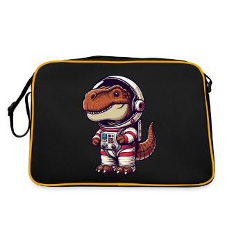 Dino Astronaute dans l’espace Dessin animé - Sac Retro - noir/or - Dos