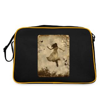 La fille flottante - Sac Retro - noir/or - Dos