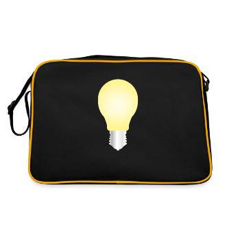 light bulb - Retro Bag - black/gold - Back