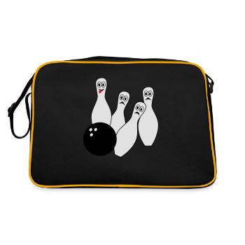 Bowling - Sac Retro - noir/or - Dos