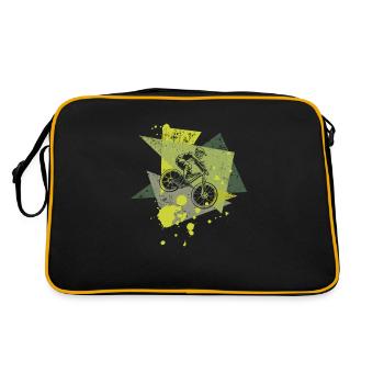 Cadeau descente VTT - Sac Retro - noir/or - Dos