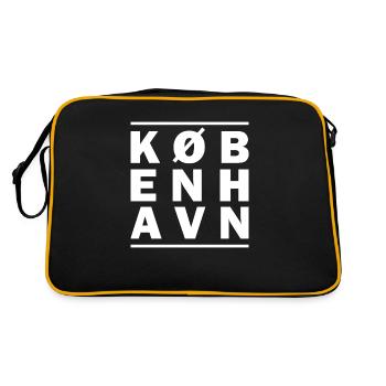 Cadeau de København disant Danemark Nord - Sac Retro - noir/or - Dos