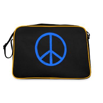 signes de paix - Sac Retro - noir/or - Dos