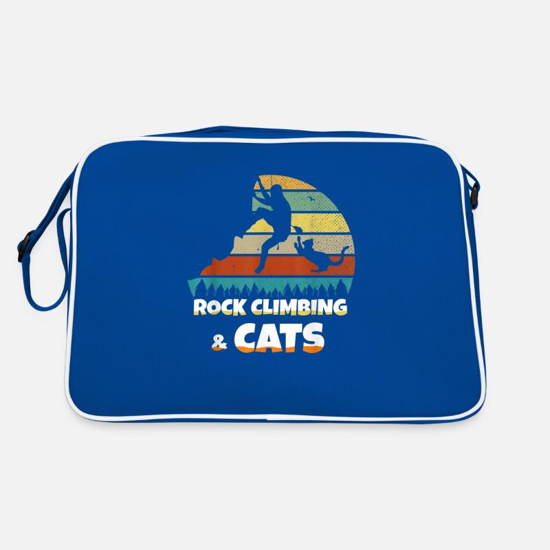 Rock Climbing Cat Grimage Chat Cadeau Hobby Sac Retro