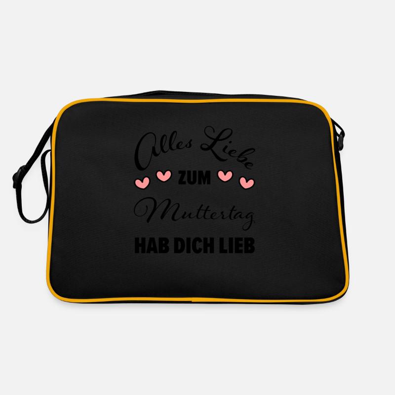 Glückwunsch zum Muttertag Geschenkidee Retro Tasche