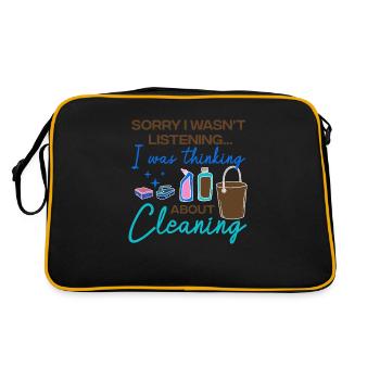 Cleaning Hobby Maid Housekeeper Housekeeping - Retro Bag - black/gold - Back