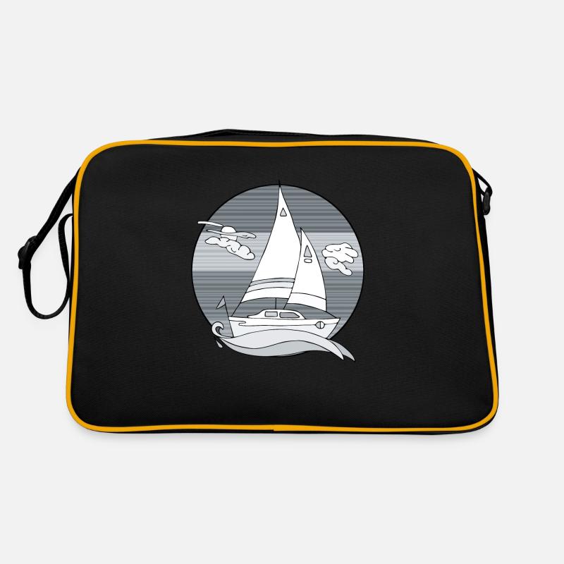 Segelboot Retro Tasche