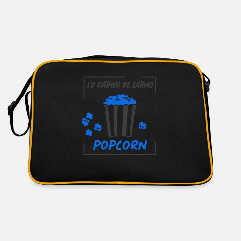 Manger du pop-corn sain Pop Corn Ironique Sac Retro