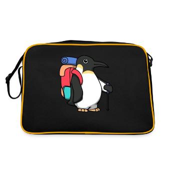 Aventure mignonne d'animaux de randonnée - Sac Retro - noir/or - Dos