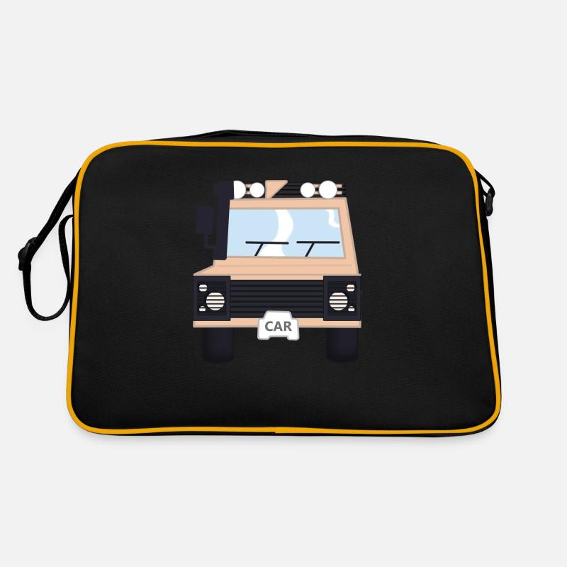 4x4 Buschauto Retro Tasche