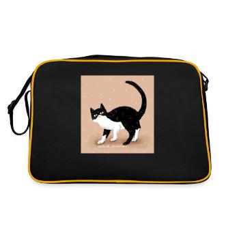 Cat - Retro Bag - black/gold - Back