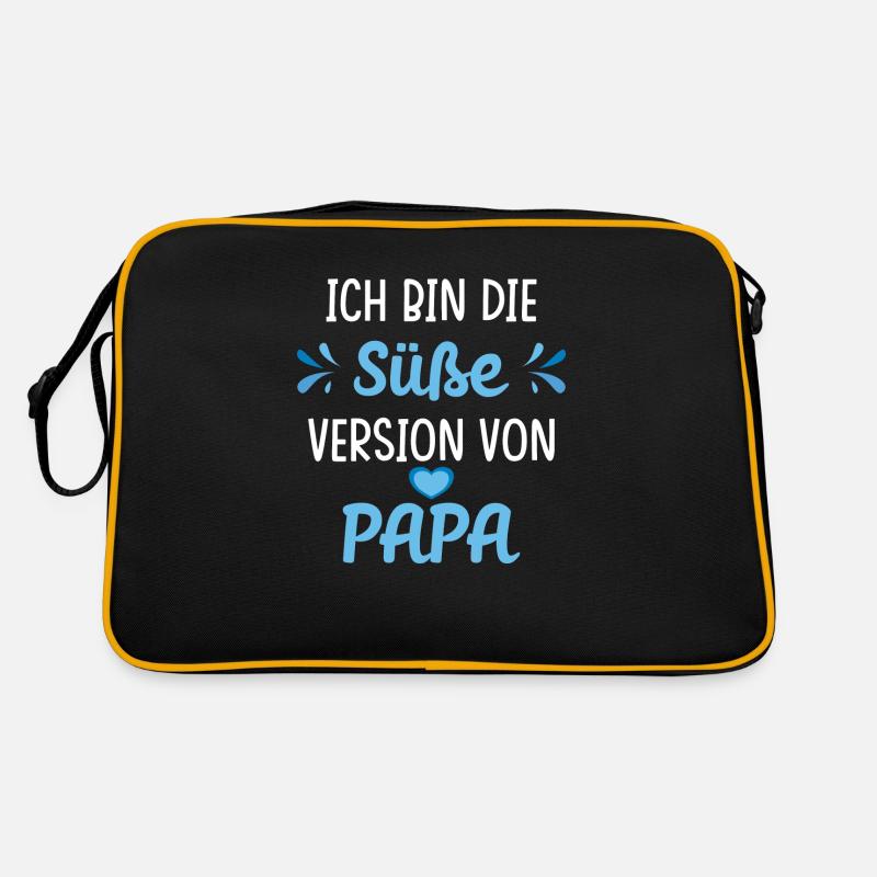 Süße Version von Papa Spruch Retro Tasche