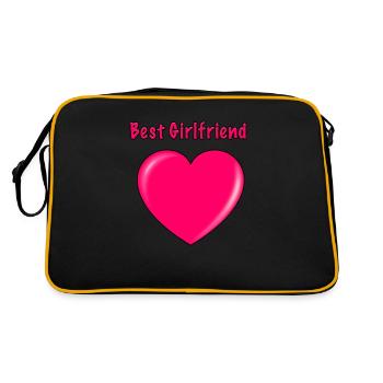 Best Girlfiend - Retro Bag - black/gold - Back