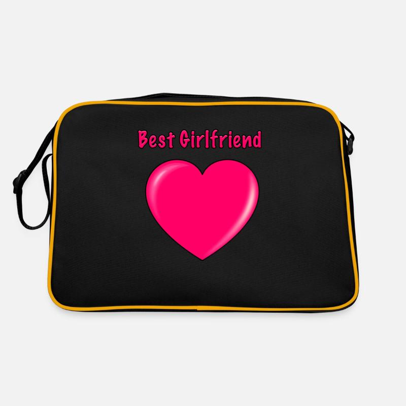 Best Girlfiend - Retro Tasche - Schwarz/Gold