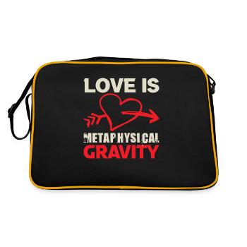 L’AMOUR EST GRAVITÉ MÉTAPHYSIQUE - Sac Retro - noir/or - Dos